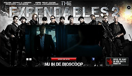 Expandable billboard met fullpage layer op Flabber