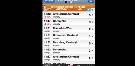 Mobile Advertising van Albert Heijn op 9292