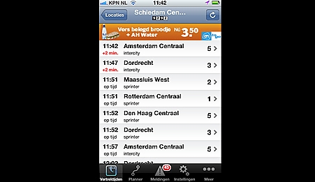 Mobile Advertising van Albert Heijn op 9292